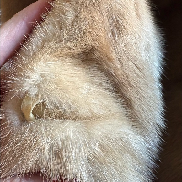 Vintage Luxury 1950's Custom- Made Blonde Mink Coat/ Jacket - Picture 9 of 12